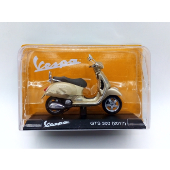 Skuter Vespa GTS 300 2017 gold - skala 1:18 - Centauria